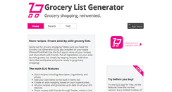 Desktop Screenshot of grocerylistgenerator.com